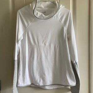 White Workout Hoodie